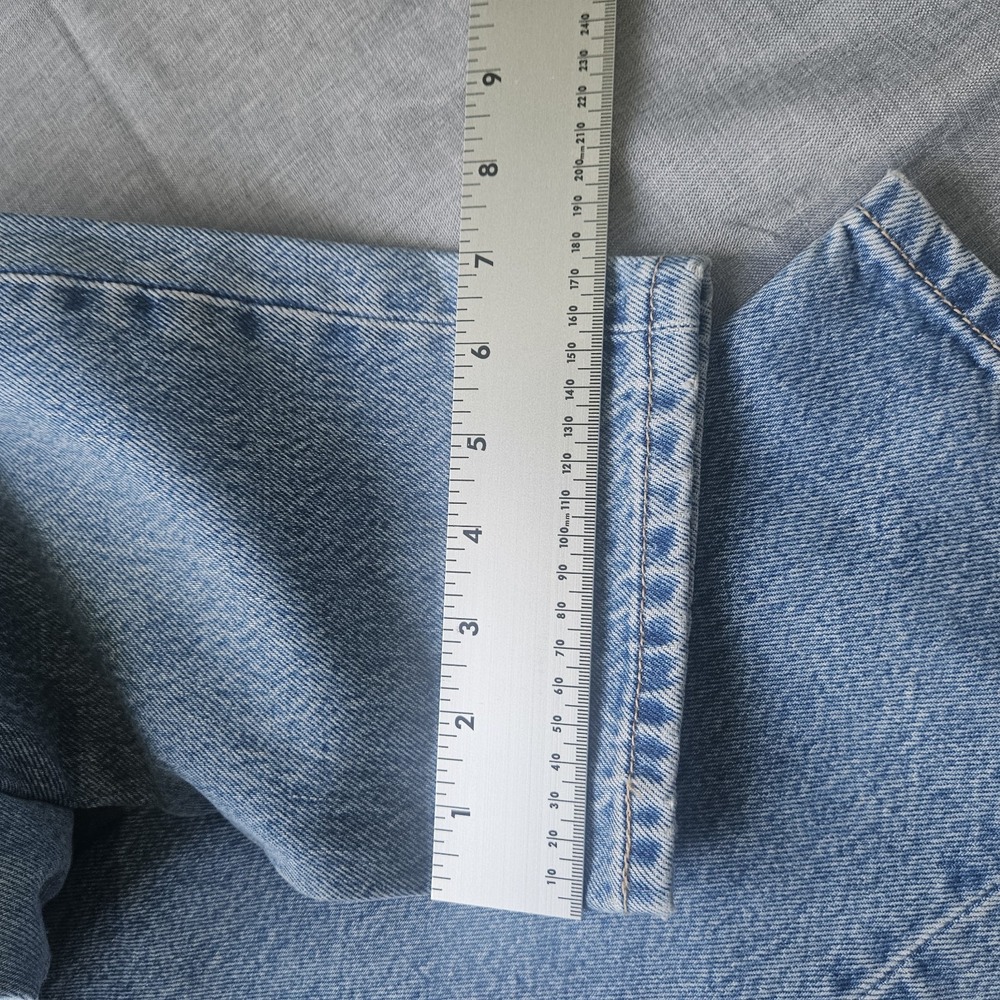 Levi's 501 Premium Original Chaps Jeans Womens 25x30 Button Fly High Rise - Picture 11 of 16